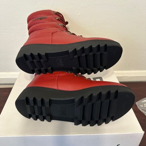 Cougar arctic boot leather waterproof fleece lining TRP anti slip sole Sz 8 NIB - Picture 11 of 13